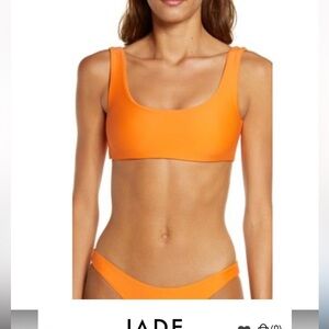 Jade Swim Rounded Edges Orange Bikini